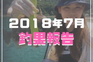 ２０１８年７月釣果報告